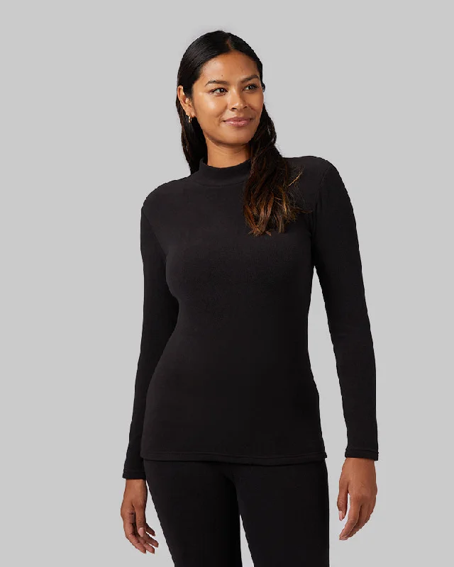 WOMEN'S HEAVYWEIGHT FLEECE BASELAYER MOCK TOP