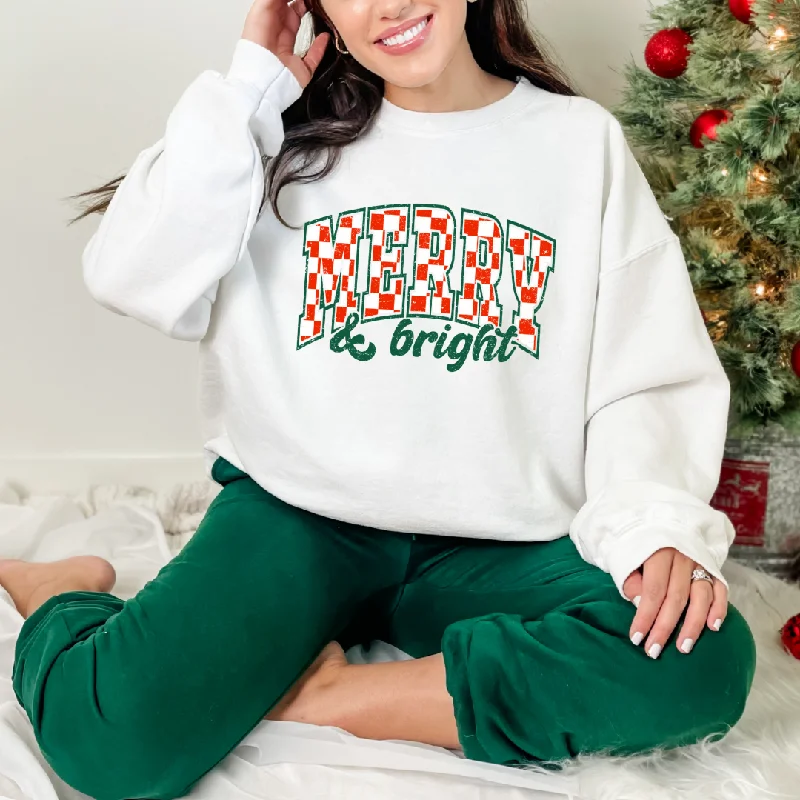 Weekend Savings Extravaganza Merry and Bright Graphic Sweatshirt
