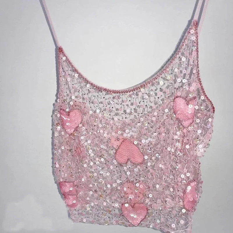 Online Only Pink Love Camisole PL51797
