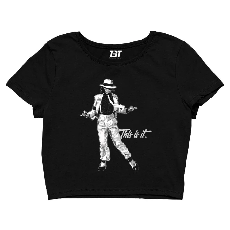 Exclusive Offer Michael Jackson Crop Top - This Is it