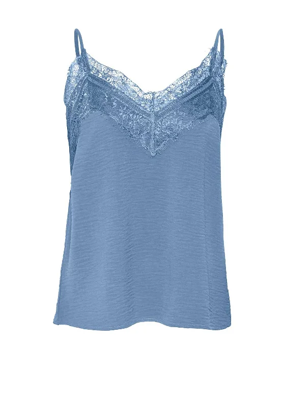 Daily Deals Vero Moda Alva Singlet Lace Camisole, Blue