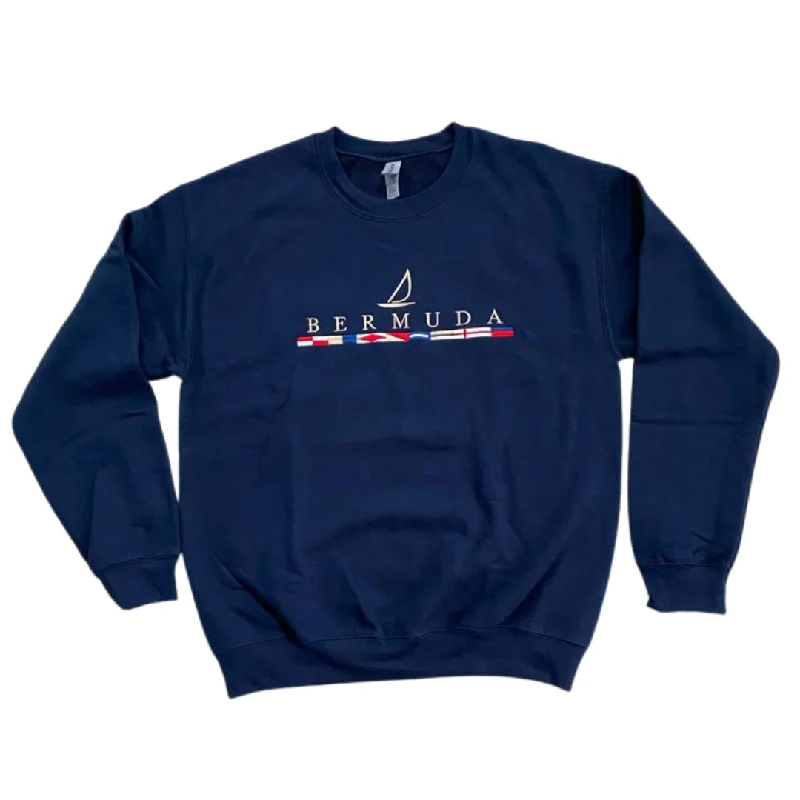 Limited Edition Embroidered Sails & Flags Crewneck Sweatshirt