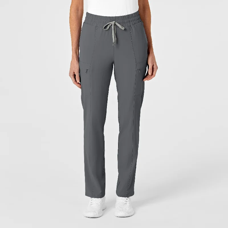 Weekend Discounts to Delight RENEW Women's High Waist Slim Leg Scrub Pant - Pewter