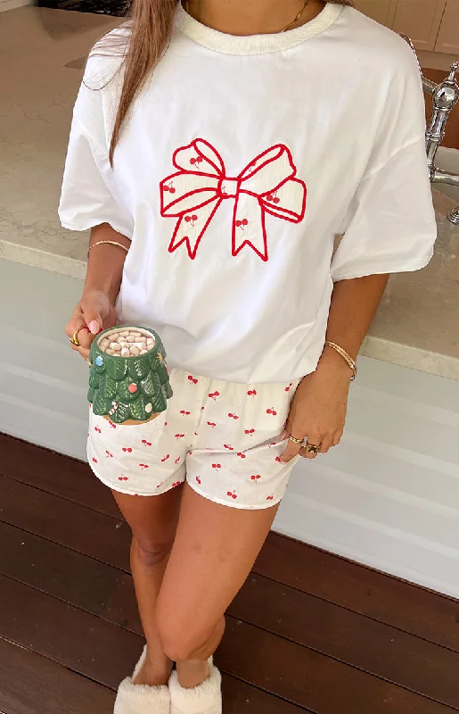 Amazing Deals Arnie Bow White Tee