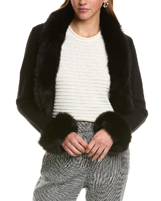 Shop and Save Hannah Rose Cashmere Shrug