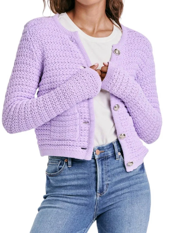 Act Fast Cambria Sweater In Gentle Lavender