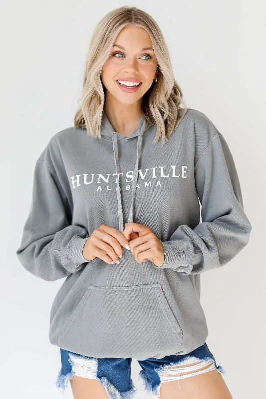 Mega Sale Grey Huntsville Alabama Hoodie