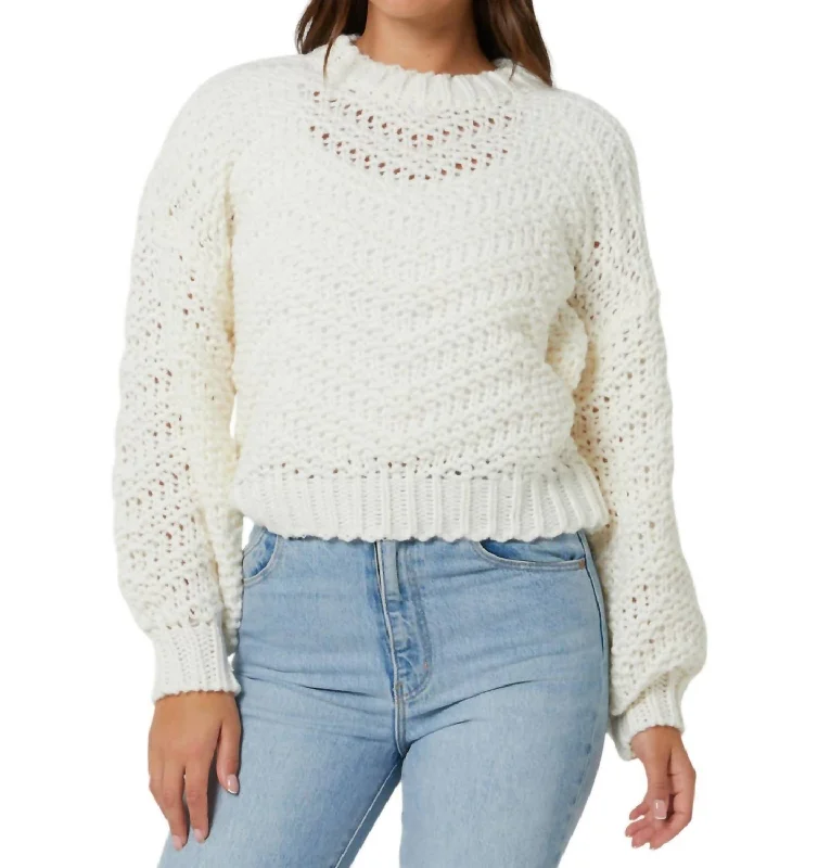 Low Prices Luna Zigzag Stripe Knit Sweater In Ivy