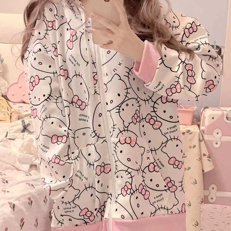 Price Reduction Cute KT cat cartoon top PL52061