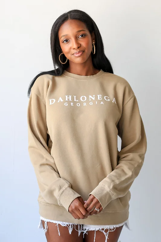 Instant Deal Tan Dahlonega Georgia Sweatshirt