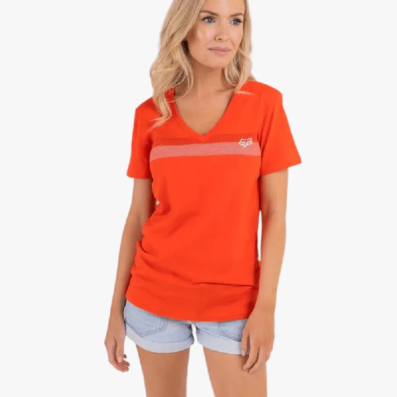 Weekend Offers That Shine Fox Womens Effekt V Neck Short Sleeve Tee Flame Red