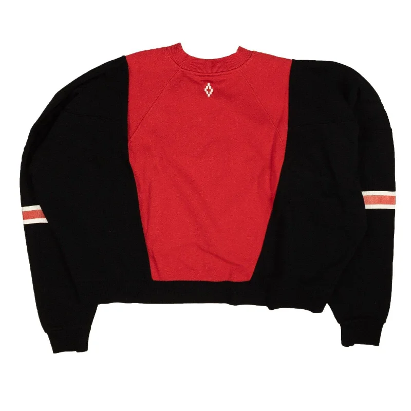 Weekend Deals That Excite Marcelo Burlon Block Color Over Crewneck - Black/Red