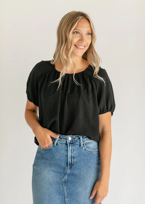 Destiny Short Sleeve Flowy Top - FINAL SALE