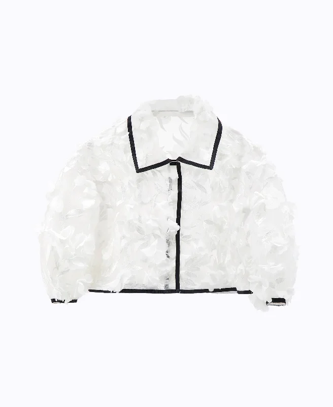 Hurry In Peace Petal Crop Jacket