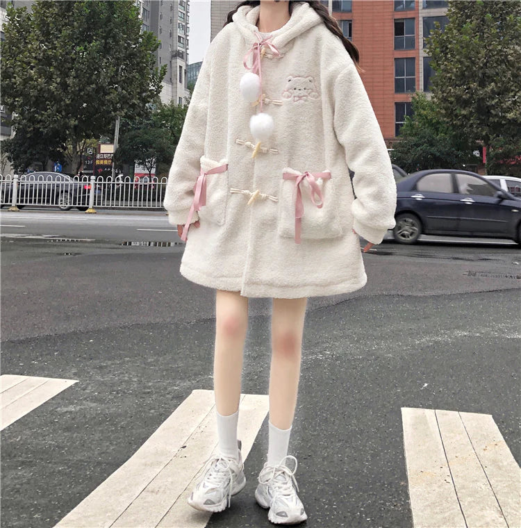 Must-Have Deals Japanese cute bear plush coat  PL52658
