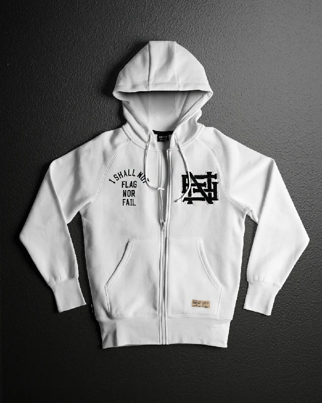 Lowest Prices VARSITY PATCH ZIP UP - WHITE