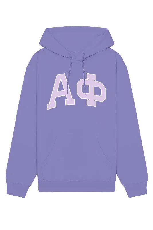 Buy Now Alpha Phi Purple Rowing Letters Hoodie