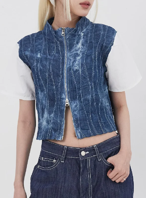 Weekend Offers That Amaze Two-Way Zip-Up Tee IU313