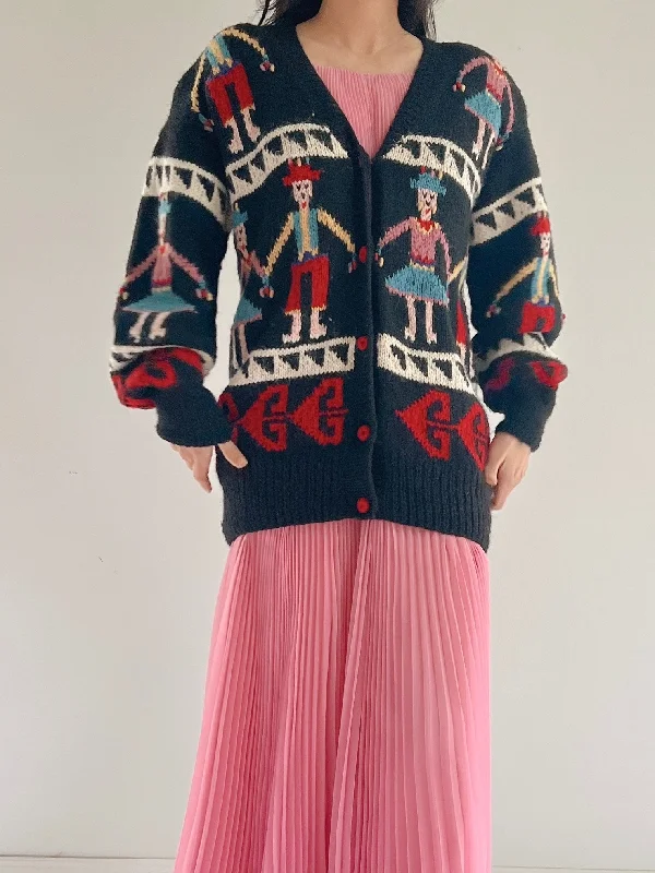 Great Deals Vintage Peruvian Folk Cardigan - M