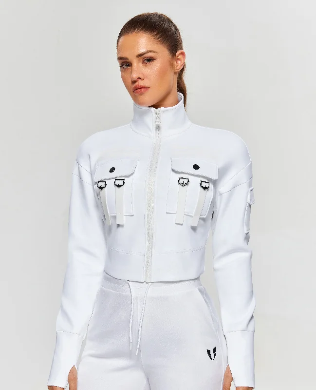 Huge Savings Futuristic Tech Active Jacket - White