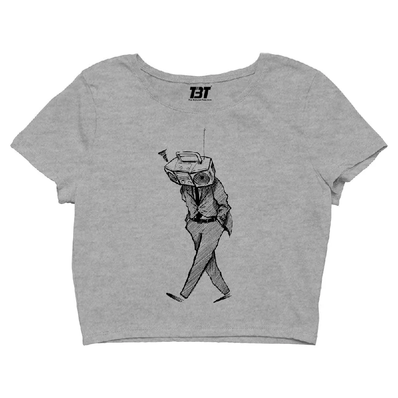 Shop and Save Radiohead Crop Top - Fan Art