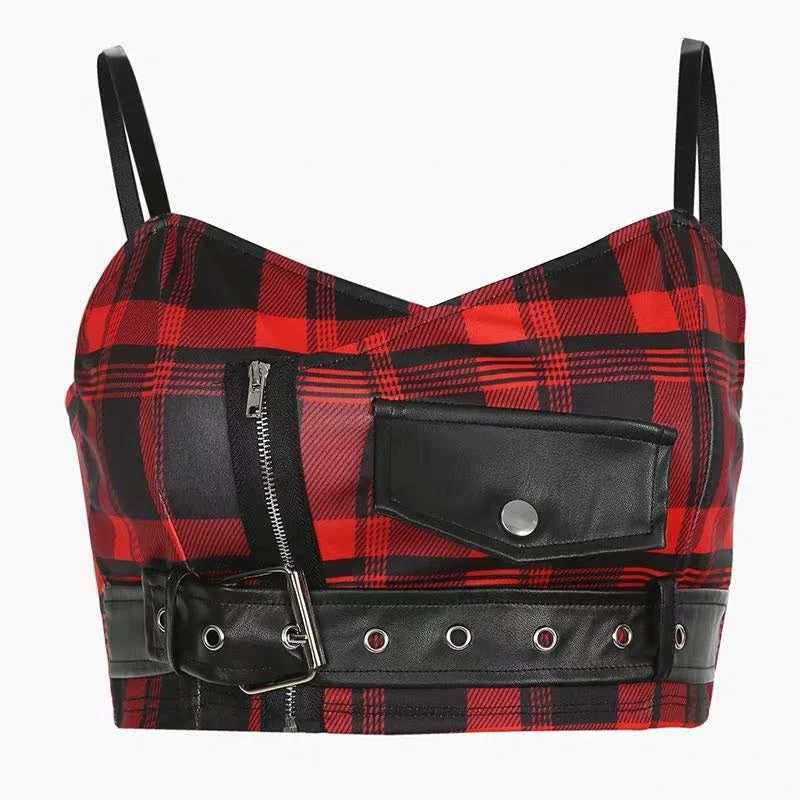 Weekend Bargains to Love STREET FASHION GRID BELT SLING VEST BY22285