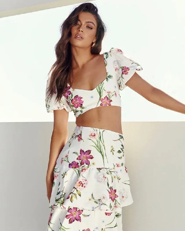 Daily Special Yokana Top - White Floral