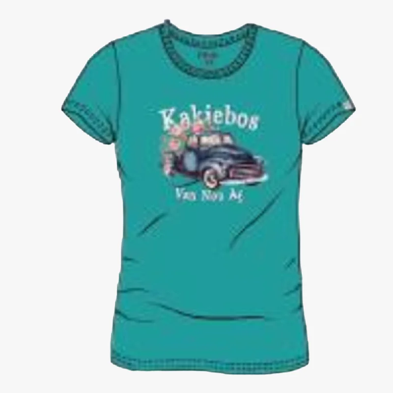 Deal Explosion Kakiebos Womens Classic Fit Short Sleeve Tee Peacock Blue
