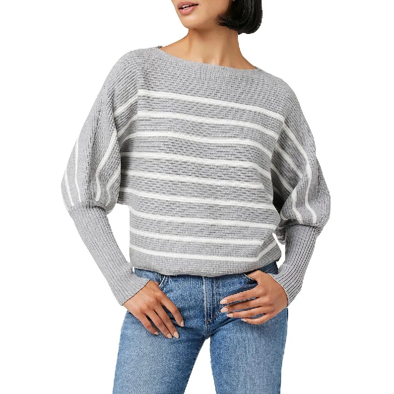 Limited Time Karina Womens Striped Dolman Pullover Sweater