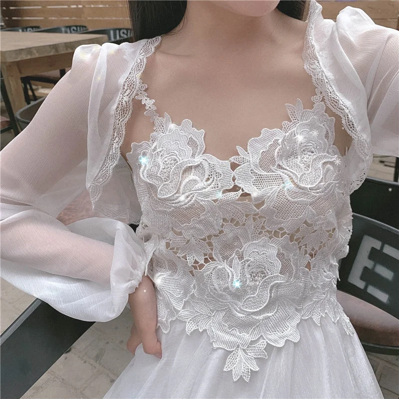 Extra Savings Lace hollow sling top PL52070