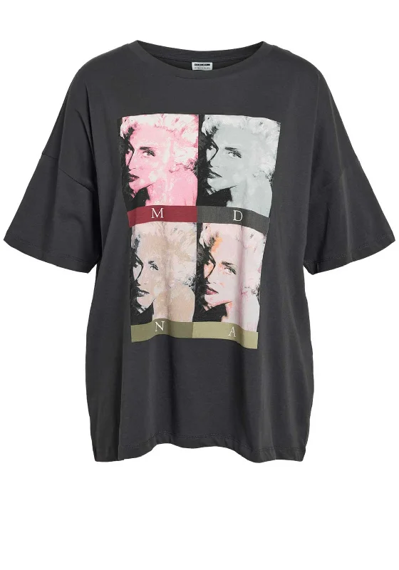 Savings Galore Noisy May Madonna Graphic T-Shirt, Gray