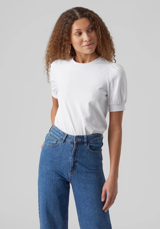 Clearance Event Vero Moda Kerry O-Neck Top, Bright White