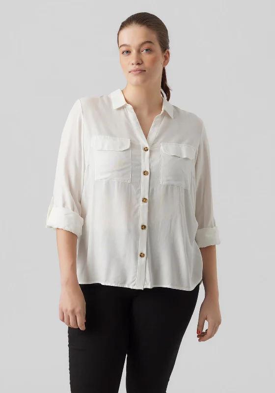 Today’s Deal Vero Moda Curve Lightweight Shirt, Snow White