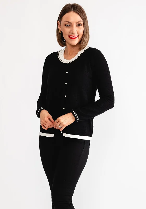 New Markdowns Leo and Ugo Monochrome Pearl Twinset, Black