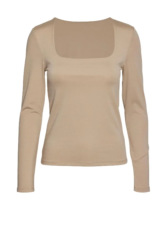 Act Now Vero Moda Million Square Two Way Top, Silver Mink