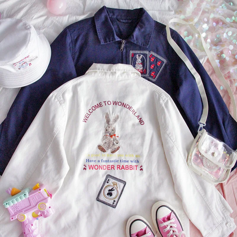 Midnight Madness HARAJUKU HIGH-GRADE FABRIC EMBROIDERED COAT BY24051