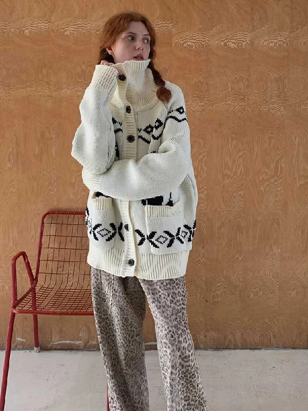 Weekend Bargains to Enjoy Retro Knit Jacket [S0000010783]