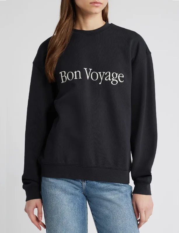 Don’t Miss Out Bon Voyage Sweatshirt, Black