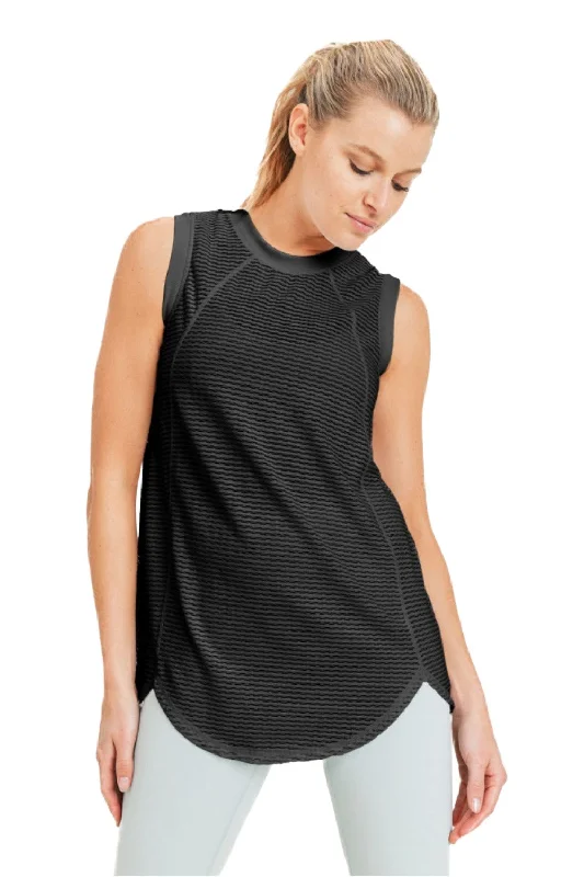 Lowest Price Mono B High Neck Mesh Textured Tank AT3093