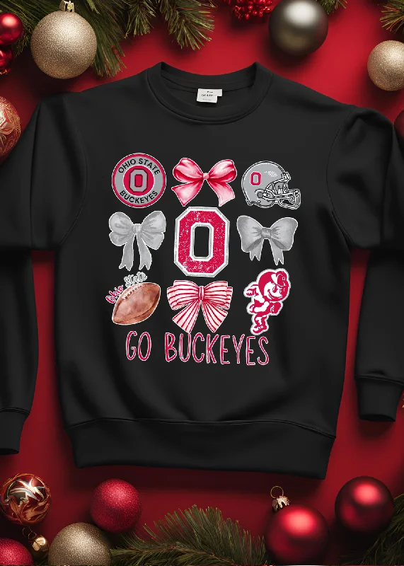 Can't Beat Buckeye Bow Graphic Pullover - Made to Order