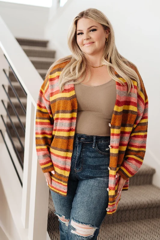 Weekend Shopping Extravaganza Henny Penny Striped Cardigan
