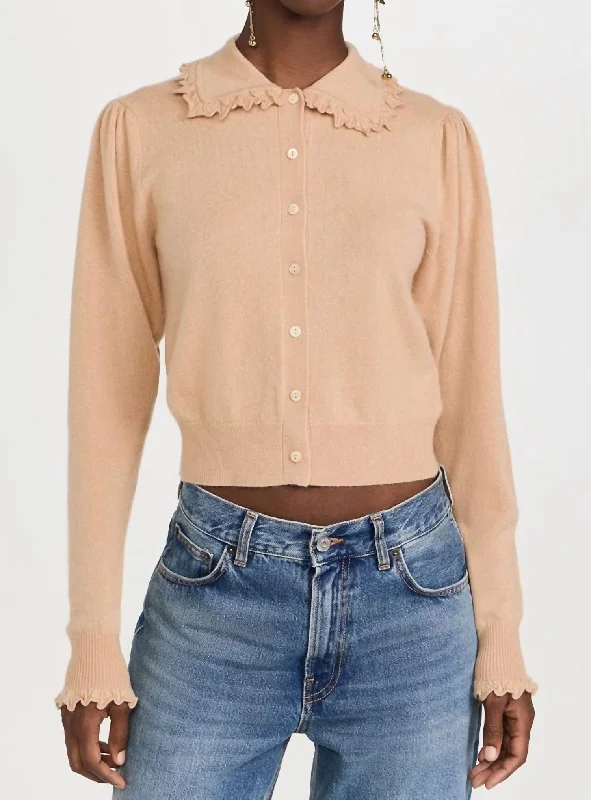 Loyalty Reward Kalila Cardigan In Camel