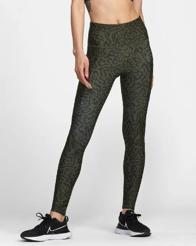 Fantastic Offers VA Sport Pocket Technical Leggings - Animal Olive