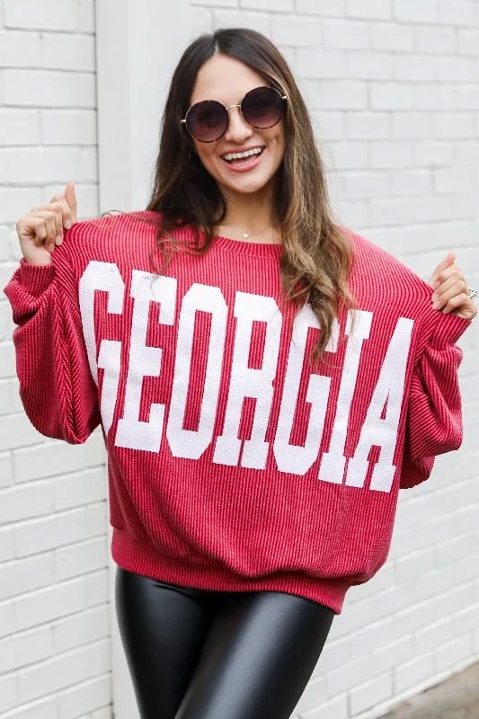 Final Clearance Georgia Corded Sweatshirt