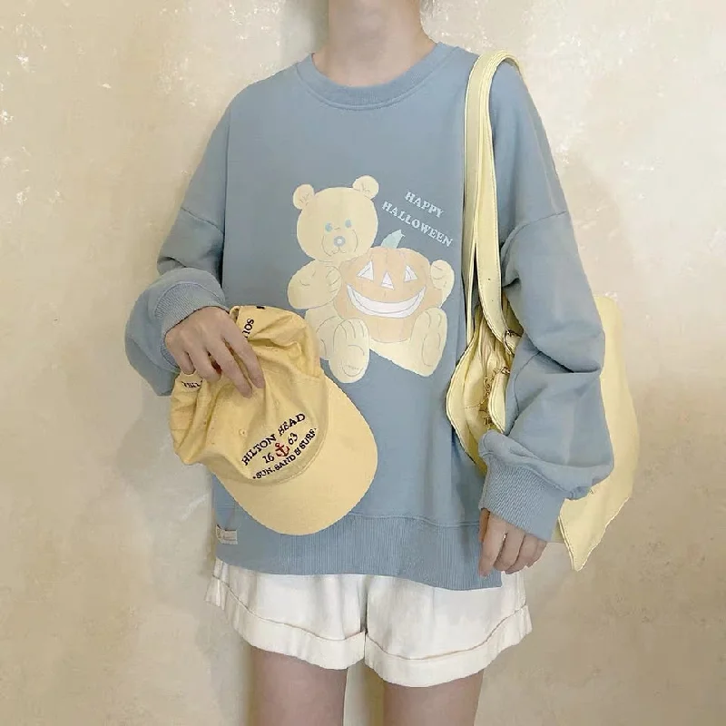 Instant Discount “HAPPY HALLOWEEN” SWEATSHIRT BY21255