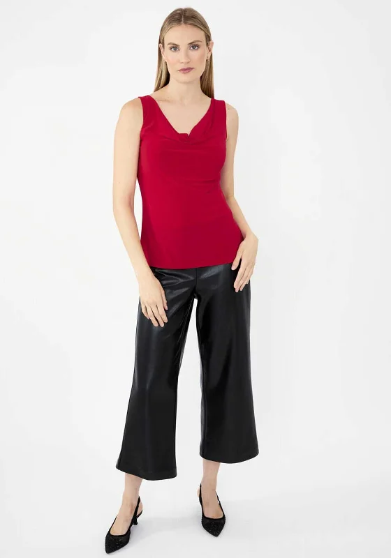 Big Savings Joseph Ribkoff Cowl Neck Top, Red