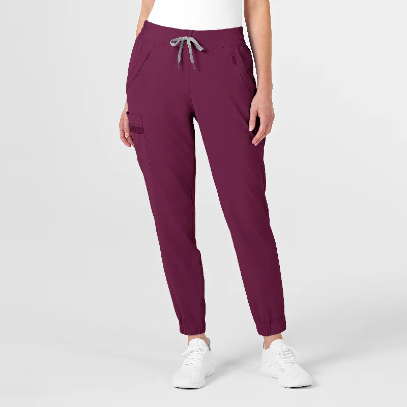 Online Exclusive RENEW Women's Jogger Scrub Pant - Wine