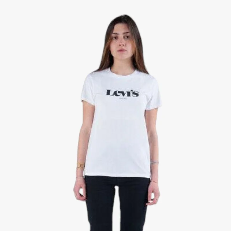 Discount Deals Levi's Women The Perfect New Logo Ii Short Sleeve Tee White