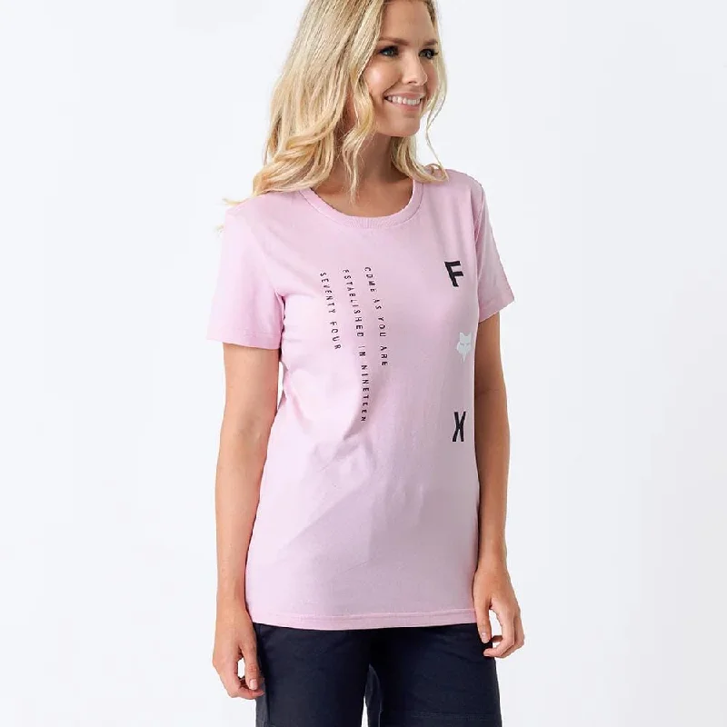 Weekend Specials to Love Fox Womens Come As You Are Short Sleeve Tee Blush