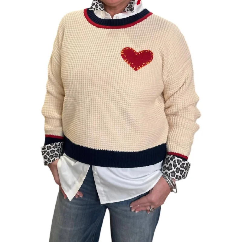 Today Only Kissa Love Sweater In Ivory
